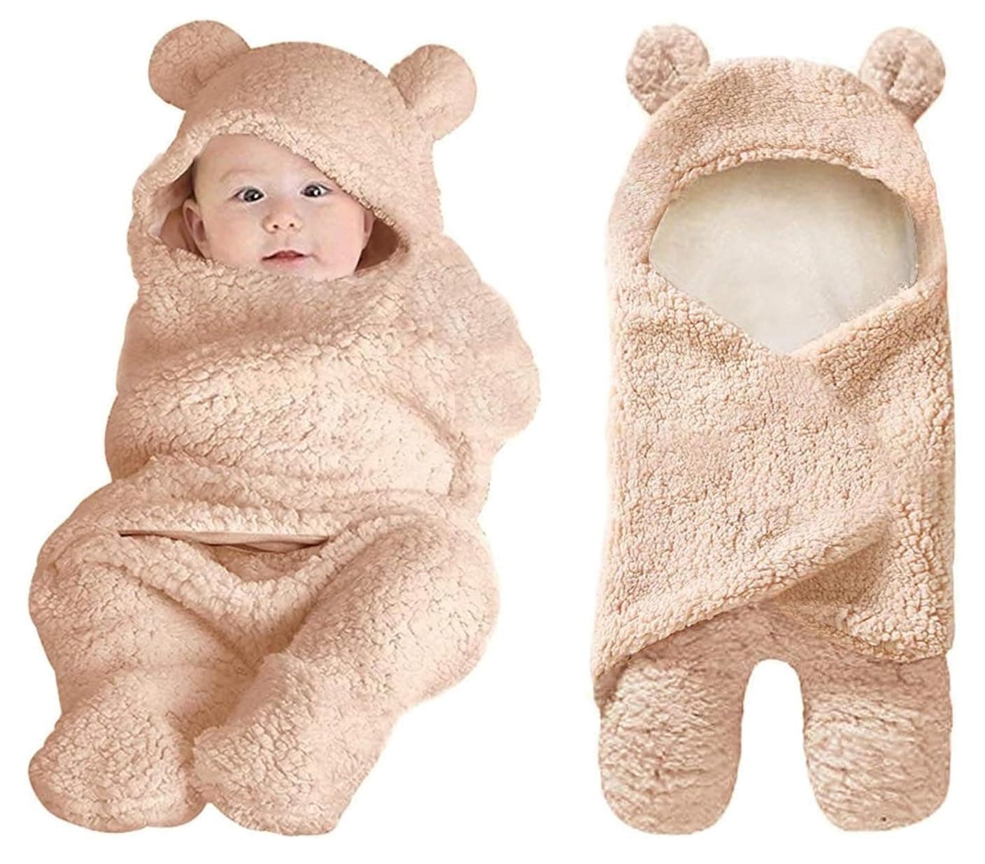 X spring Baby Swaddle Blanket, Premium Khaki Swaddle Blanket for Boys and Girls, Perfect Newborn Registry Essential and Baby Shower Gift Idea