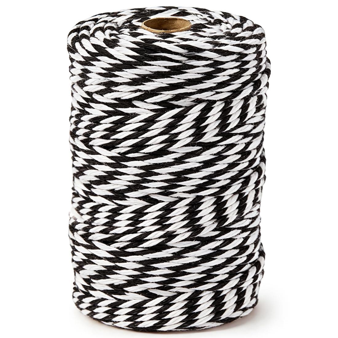 SMART&CASUAL Black and White Cotton Twine, 700 Feet Natural Bakers String for Cooking, Crafts, Gift Wrapping, Butchers, Christmas and Wedding Decor