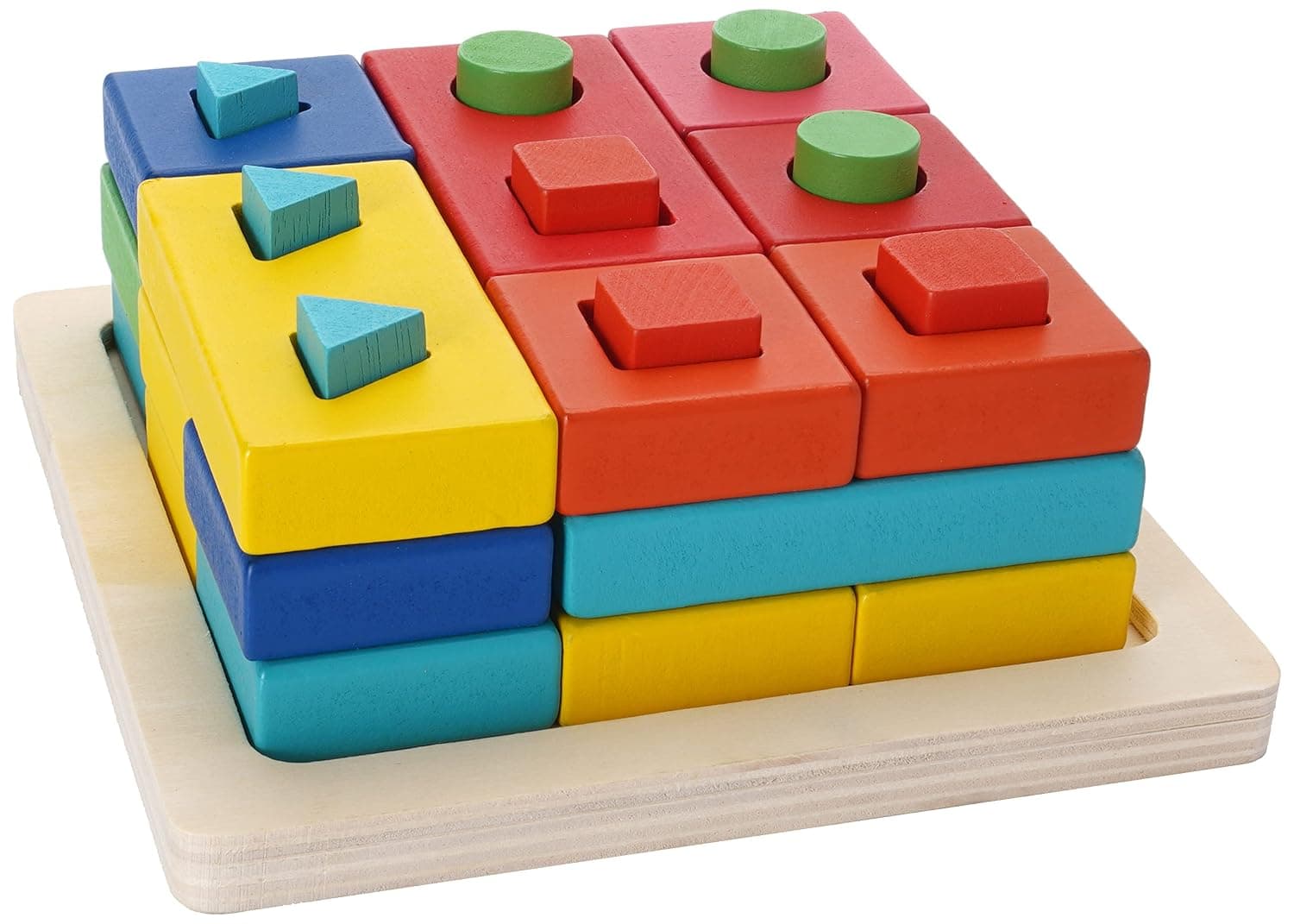 Babylove Wooden Shape Blocks Matching Set. Early Learning