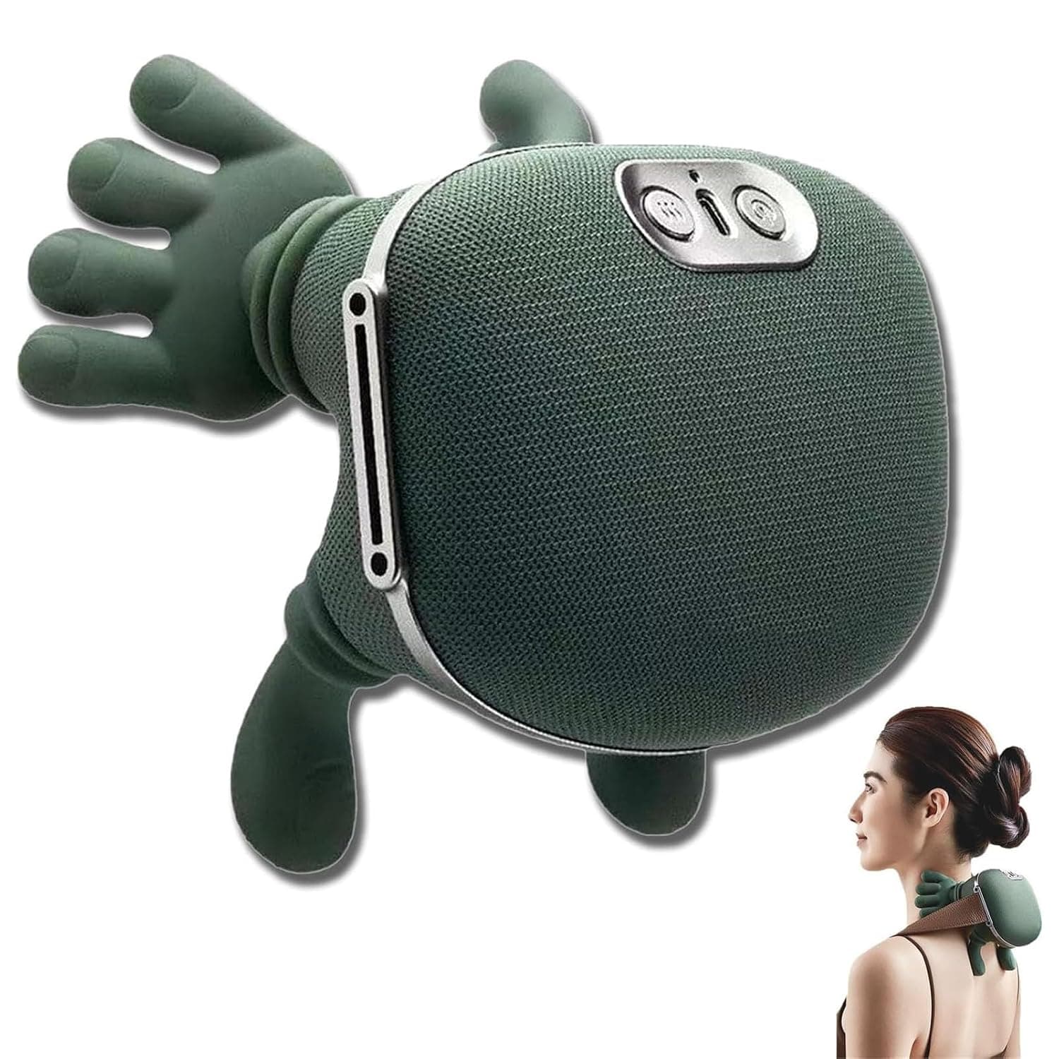 Real Touch Heat Massager, Relaxation Neck Massager,N7 Master Hand Shoulder and Neck Massager Cervical Massager,Electric Masajeador en Forma de Mano, Real Hand Massagers for Muscles, like Fingers