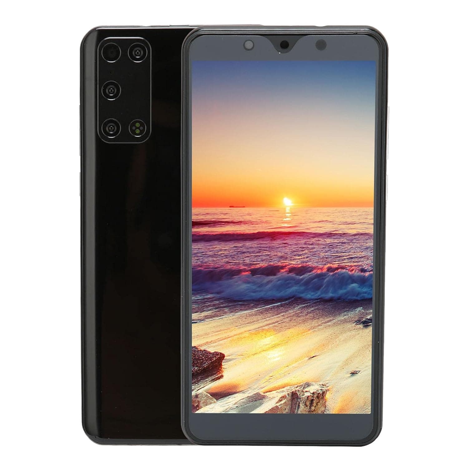 Ultra Thin Smartphone, Rino8 Pro 5.72 Inch Large Screen, 512MB RAM+4GB ROM,HD Dual Cameras,Dual SIM Dual Standby,128GB Expandable Storage,for Android 4.4.2 System(black)