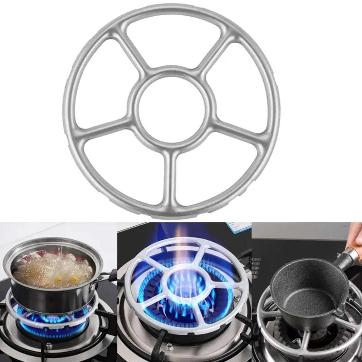 Obedient Universal Gas Stove Stand Ring Coffee Pot Holder, Gas Range Oven Burner Grates Pan Holder Stand Cooker Plate Moka Pot Stand Pan Wok Support Coffee Maker, Gas Hobs, Oven, Kitchen Ring