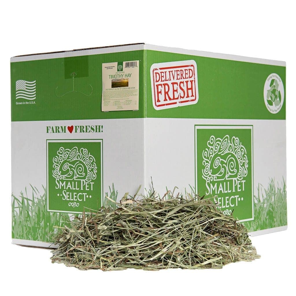 Small Pet Select 2nd Cutting Perfect Blend Timothy Hay Pet Food for Rabbits, Guinea Pigs, Chinchillas and Other Small Animals, Premium Natural Hay Grown in The US, 20 LB