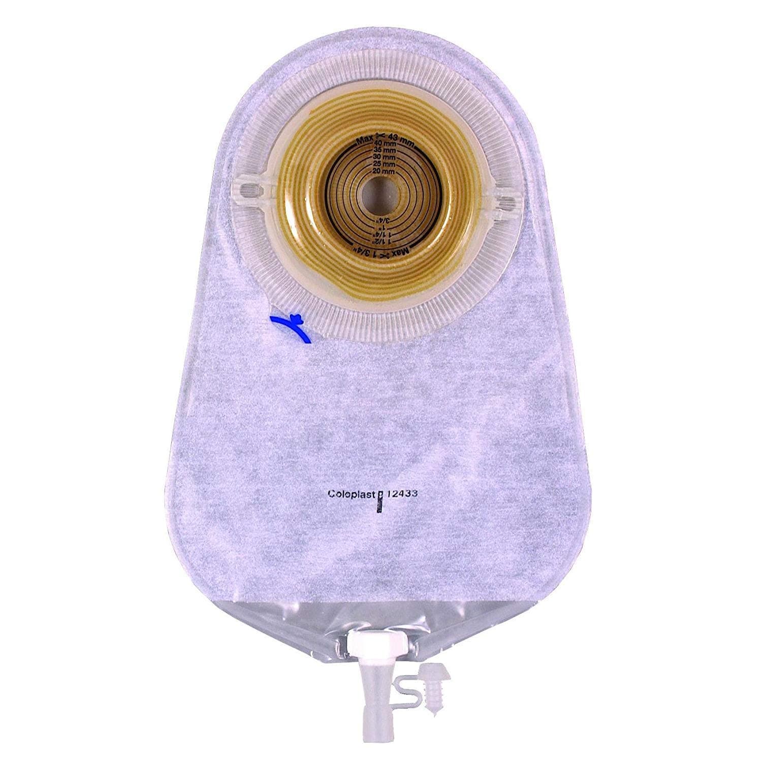 Urostomy Pouch Extra One-Piece System 11-1/4" Length 15-43 mm Trim To Fit #12433