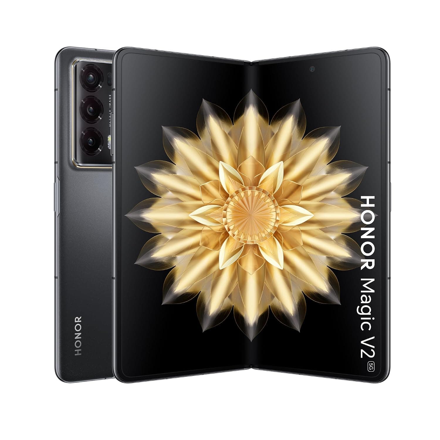 HONOR Magic V2 5G VER-N49 | 7.92'' foldable OLED screen | 512GB Storage + 16GB RAM | Snapdragon 8 Gen 2 | Dual-SIM Factory Unlocked Android 13 Smartphone (Black)