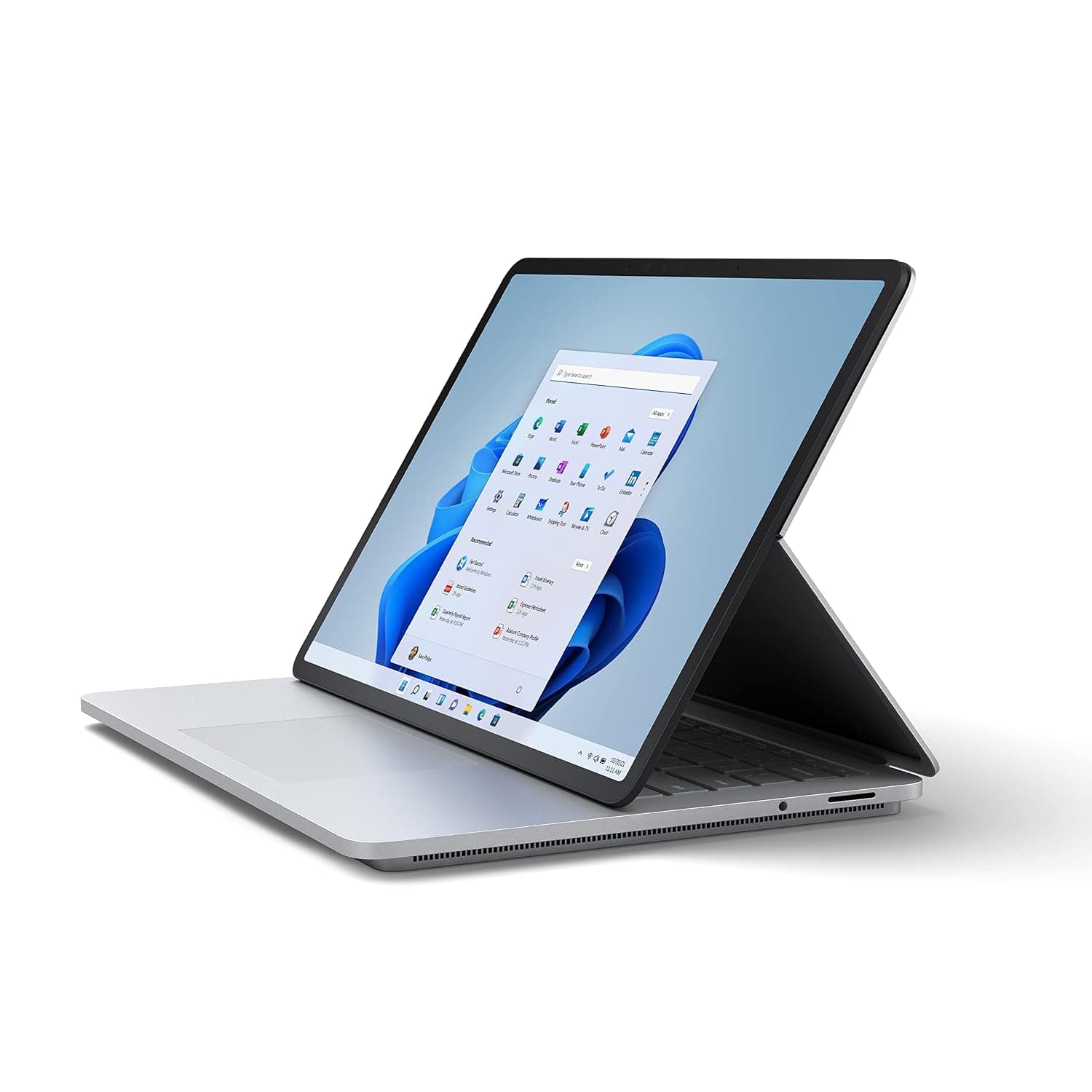 Microsoft Surface Laptop Studio - 14.4" Touchscreen Laptop (Platinum) - Intel 11th Gen i7, RAM 32GB, SSD 2TB - Windows 11 Home - 2022 edition, Silver