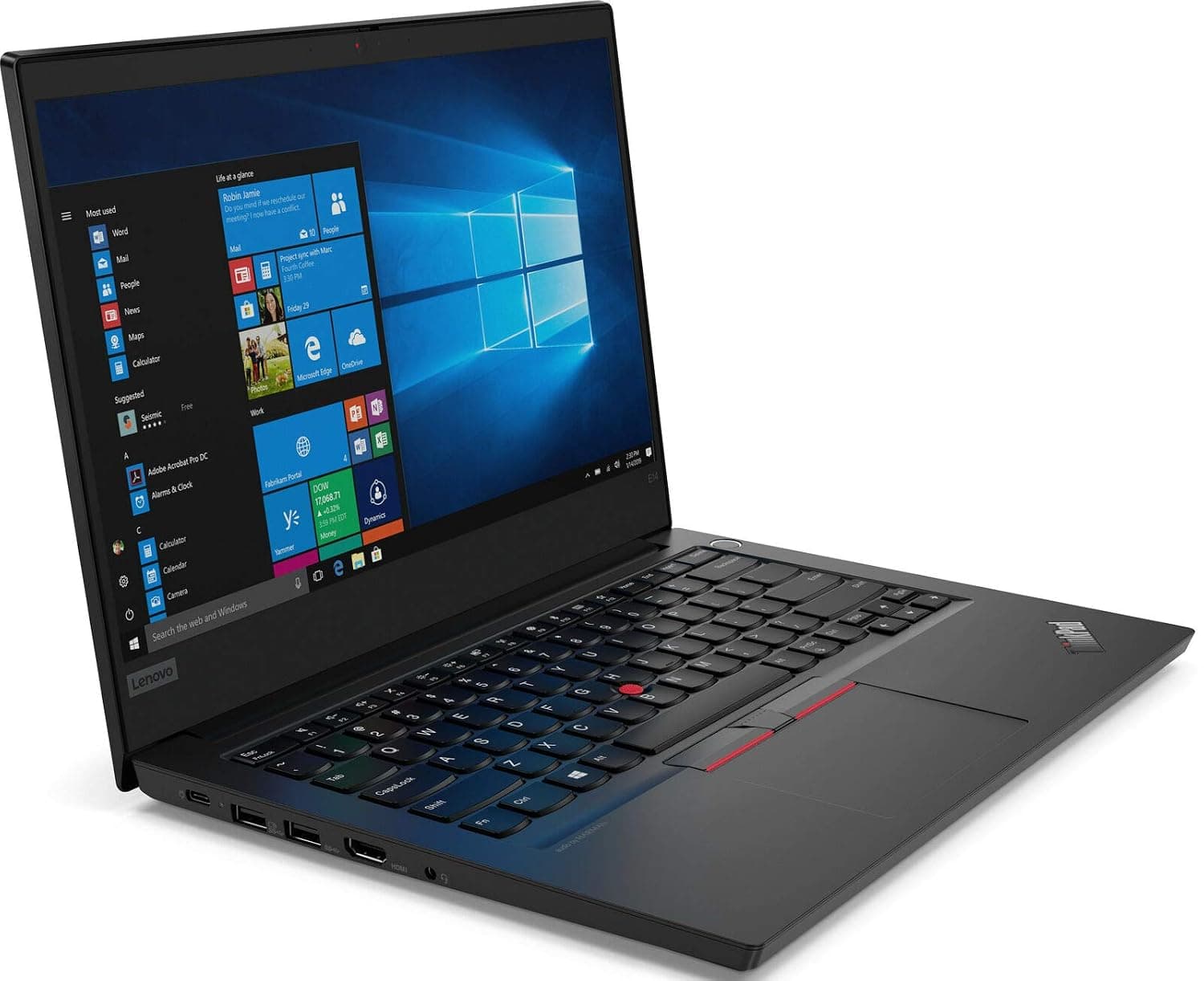 Lenovo ThinkPad E14 20RA0052US 14" Notebook - 1920 x 1080 - Intel Core i7 (10th Gen) i7-10510U Quad-core (4 Core) 1.80 GHz - 8 GB RAM - 500 GB HDD - Black