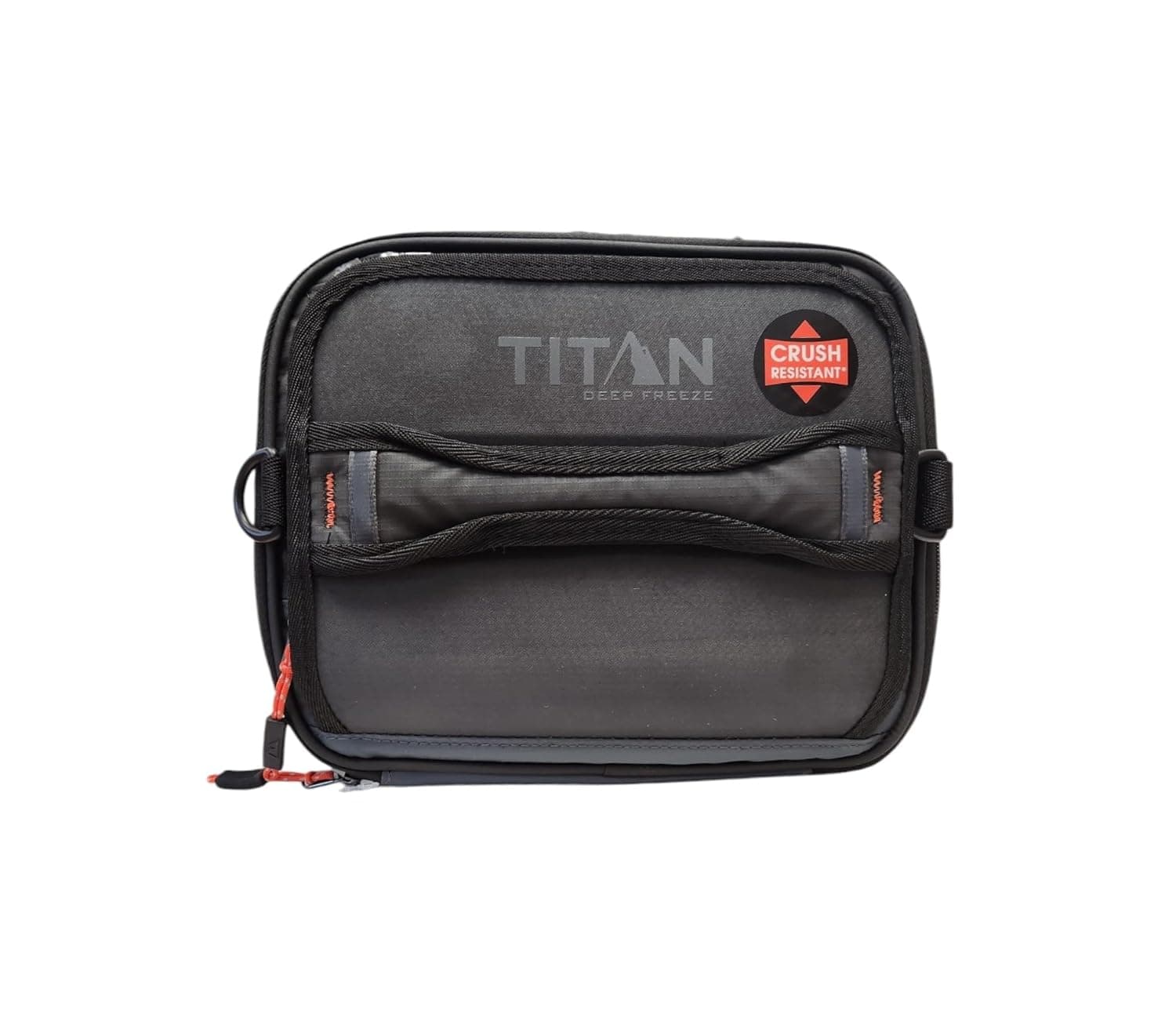 Titan Fridge Cold Crush Resistant Expandable Lunch Bag - With Reusable Gel Ice Packs Plus Food Container Set - Black