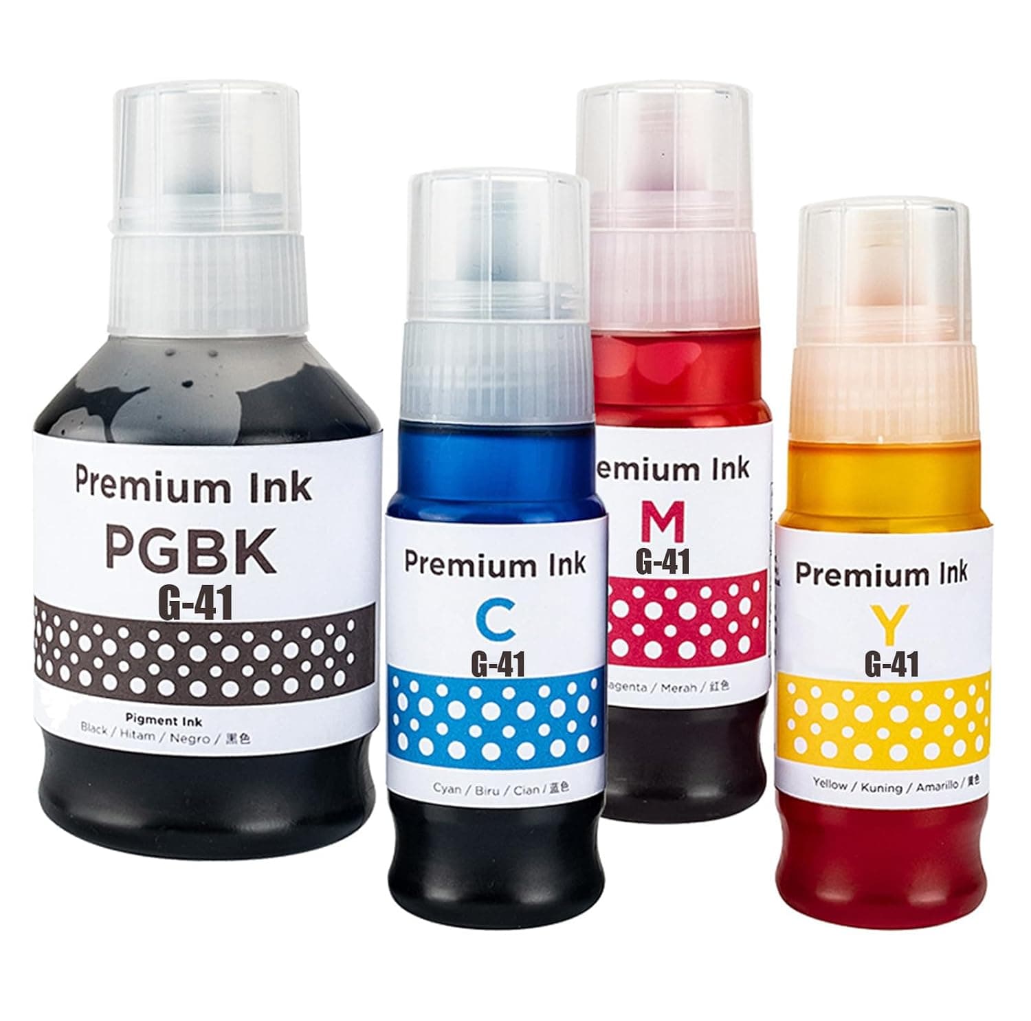 GI-41 Replacement Refill Ink 4 Pack, Compatible with Canon Ink Tank G1420 G2420 G2460 G3420 G3460 Printers（GI41）