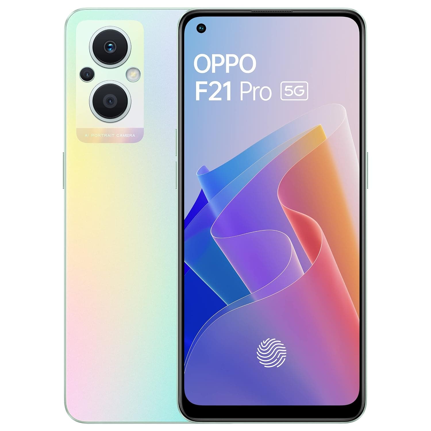 OPPO F21 Pro Dual-SIM 128GB ROM + 8GB RAM (GSM Only | No CDMA) Factory Unlocked 5G Smartphone (Rainbow Spectrum) - International Version