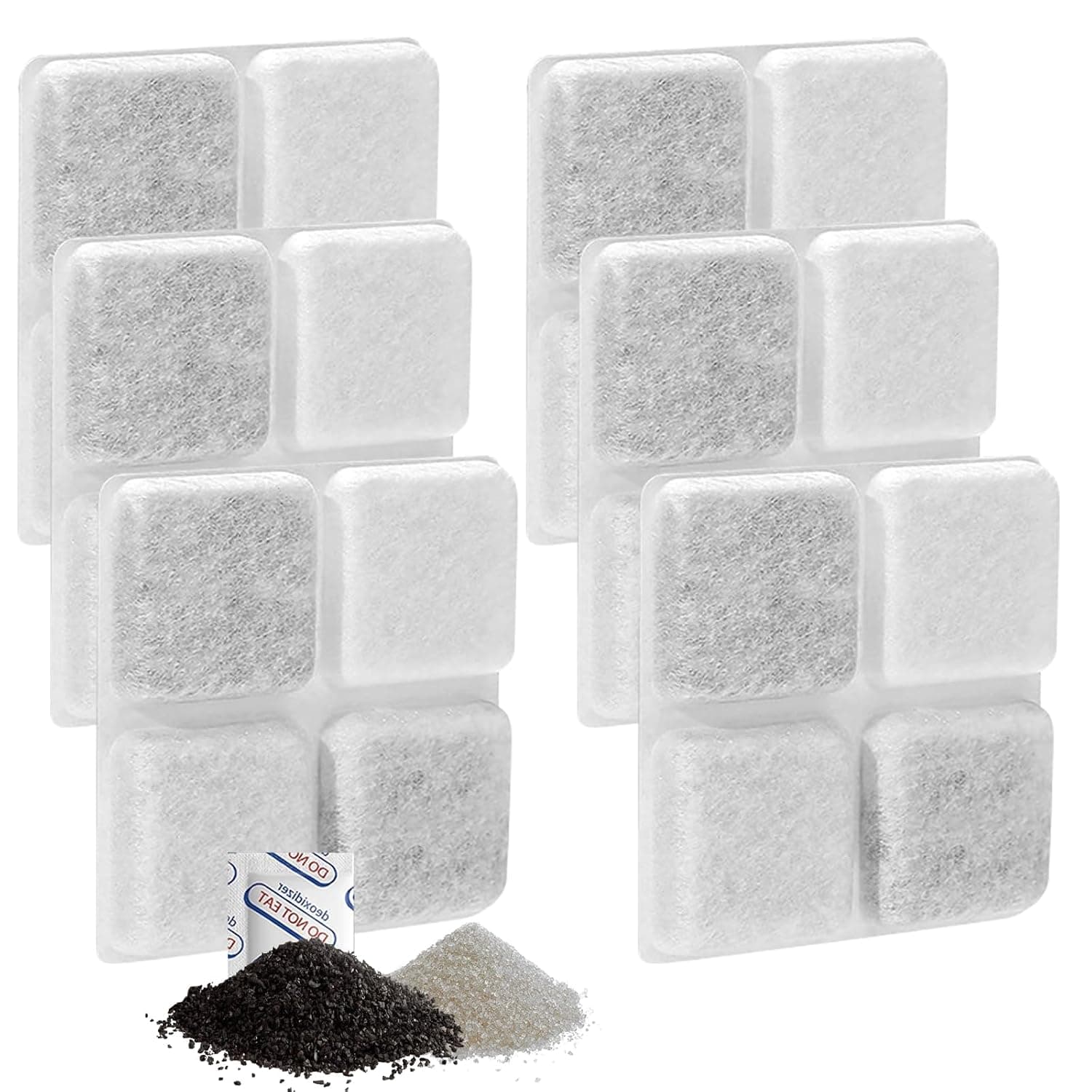 Pet Food Desiccant, Pack of 6 Dry Bags for Pet Food, Desiccant Bag, Keep Cat Food and Dog Food Dry and Fresh, for Feeders