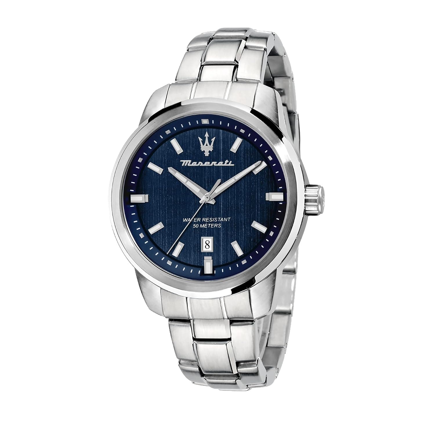 Maserati Men's R8853121004 SUCCESSO Analog Display Quartz Silver Watch, Silver