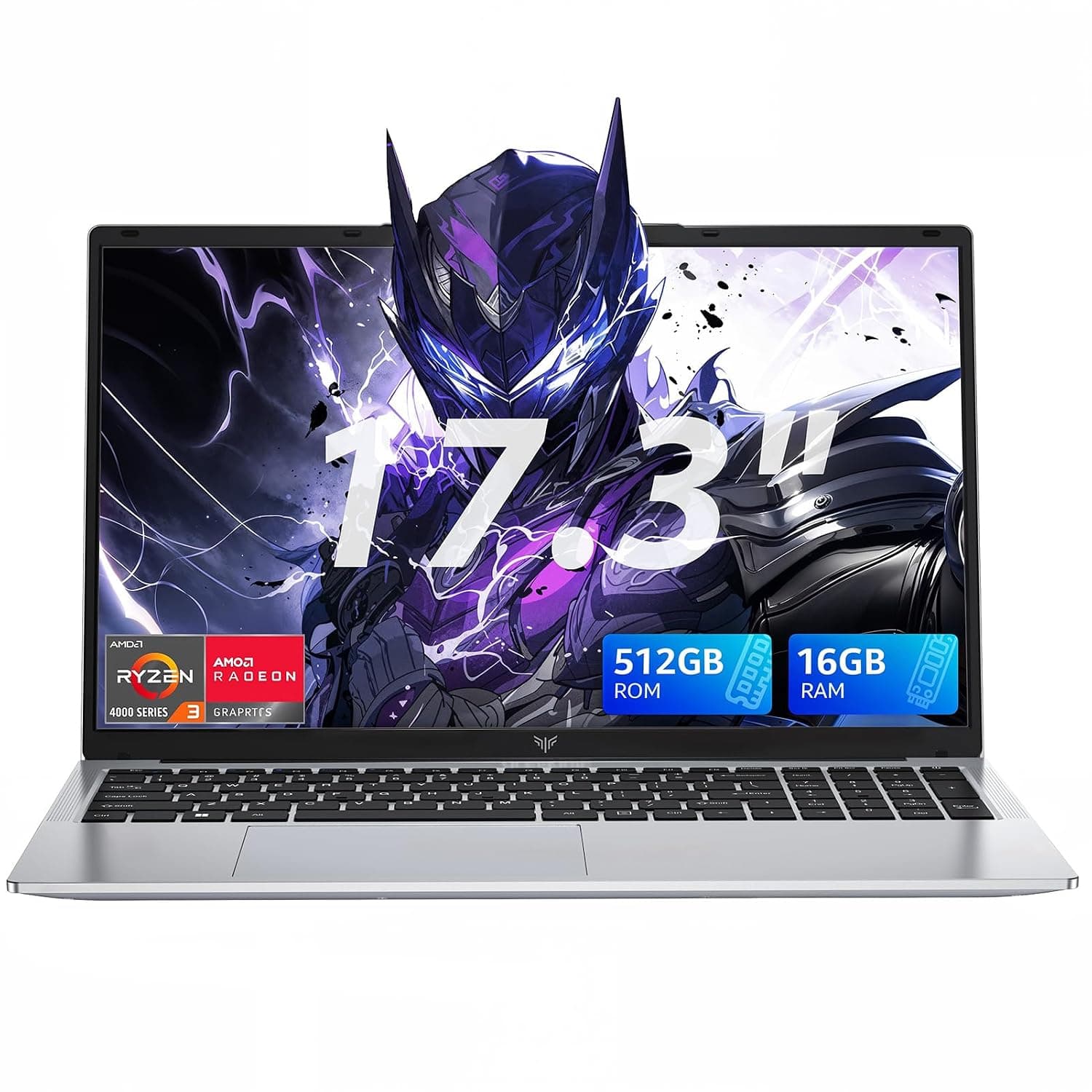 KAIGERR Gaming Laptop, Laptop with AMD Ryzen 7430U(Up to 4.3GHz), 16GB DDR4 512GB SSD Laptop Computer, 15.6inch Windοws 11 Laptop, 1920P FHD Display, WiFi 6, USB3.2, Type_C