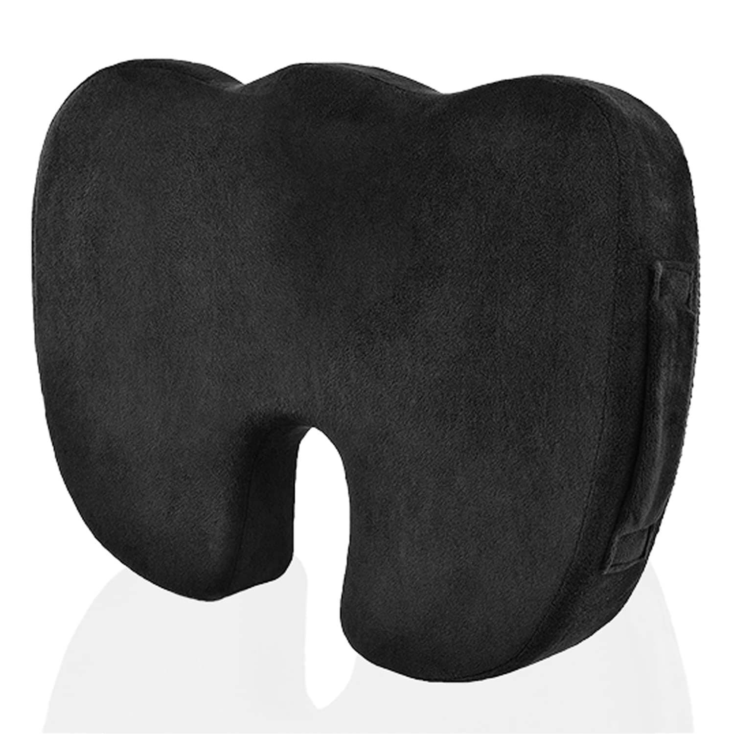 Memory Foam Seat Cushion Medical Seat Pad Non-Slip Orthopedic for Driver Car Truck seat/Office Chair/Plane/Wheelchair/Kitchen to Relieves Back Pain, Sciatica,Tailbone, Hemorrhoid -Black