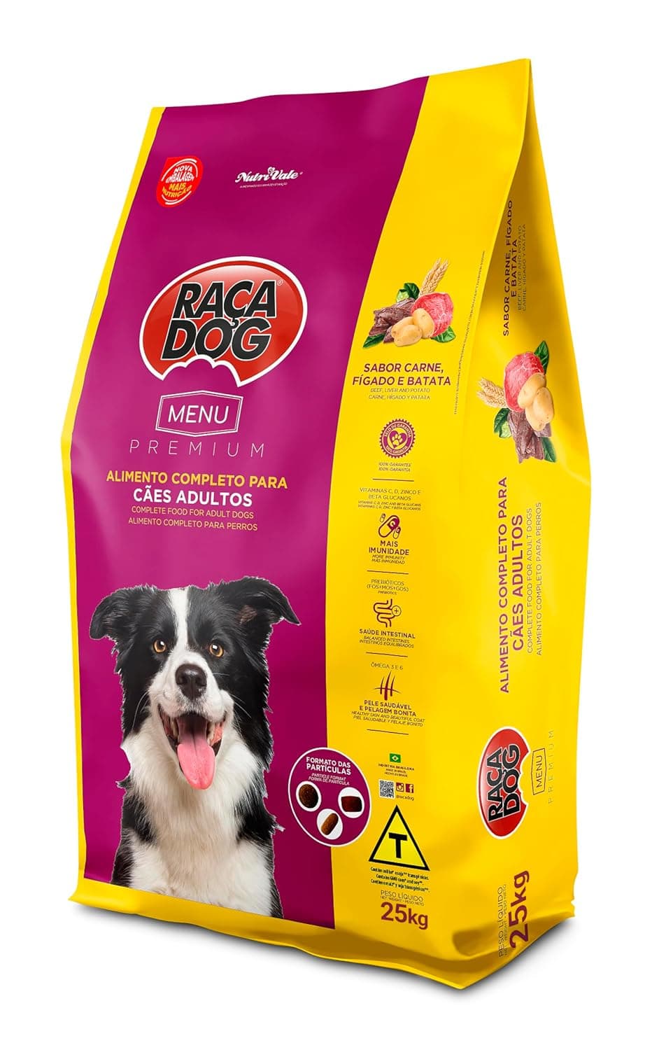 Raca Dog Menu Premium Beef, Liver and Potato Adult Dog Dry Food 25 kg
