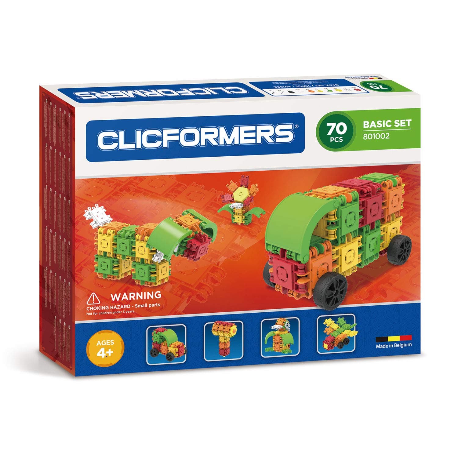 Clicformers - Penguin Construction, Multicoloured, 70 Pieces, 801002