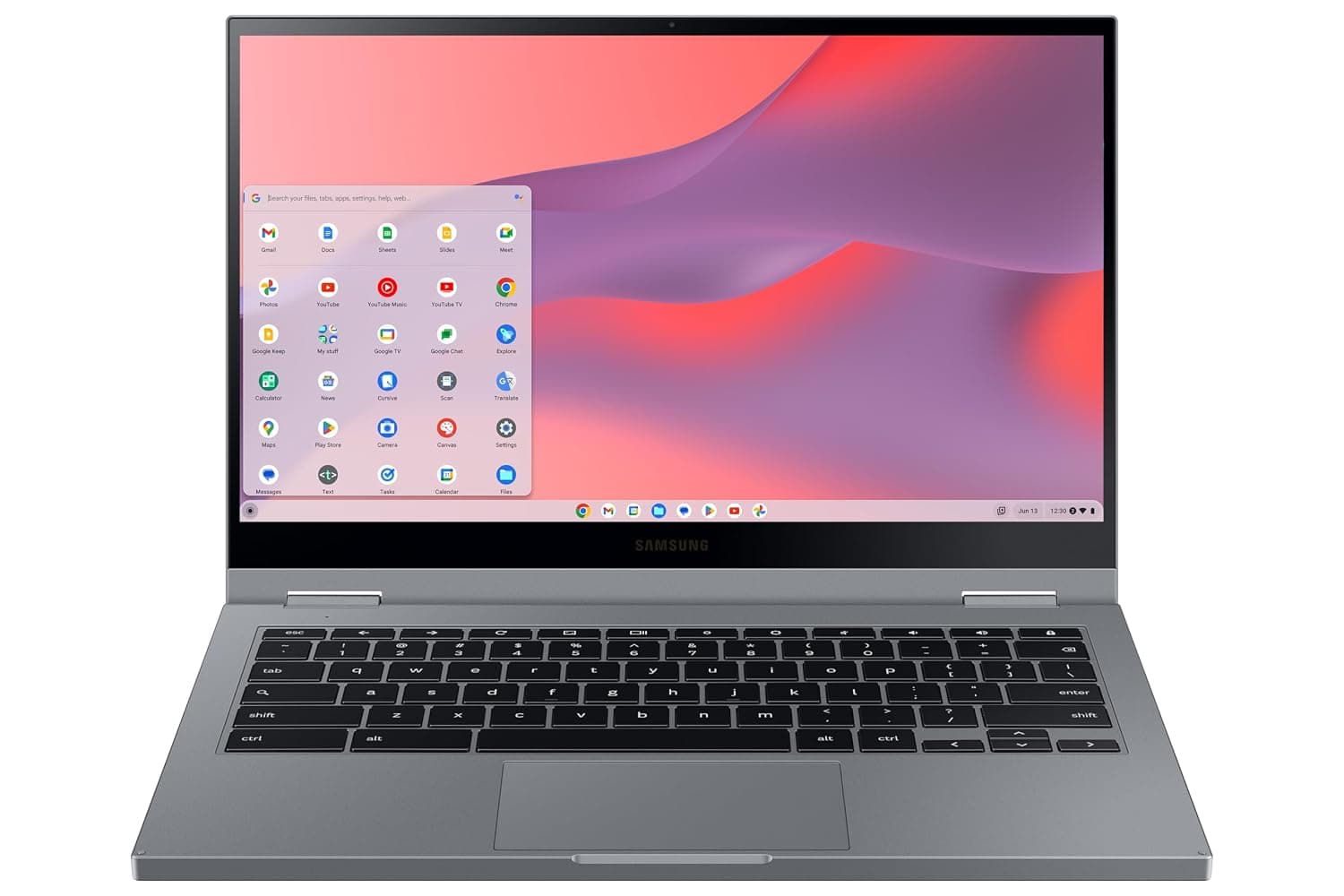 Samsung Electronics Galaxy Chromebook 2, 13.3” Intel Core i3-Processor, 128GB, 8GB RAM, Mercury Grey (2021 Model) - XE530QDA-KB1US