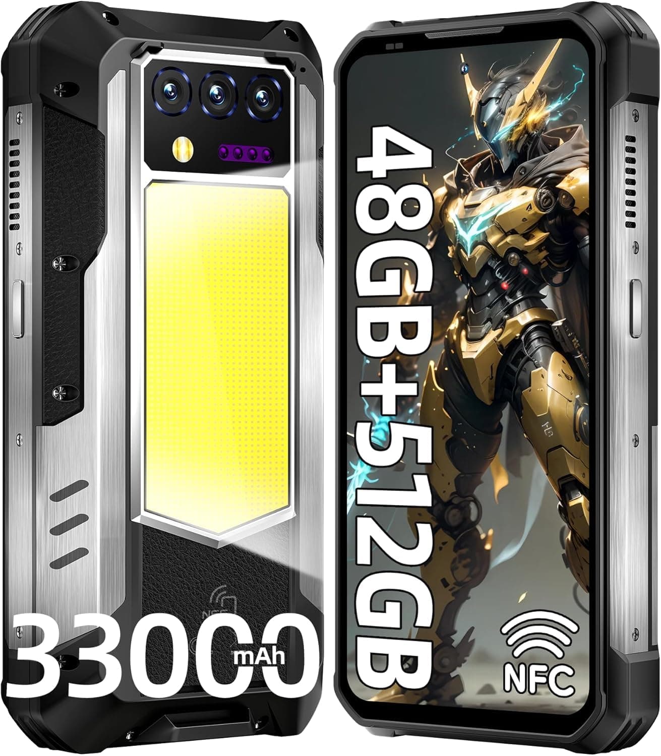 WP100 TIAN Rugged Smartphone Android 14 48GB 512GB Dimensity 7300 3K AMOLED Screen 33000mAh Night Camera 5G Phone