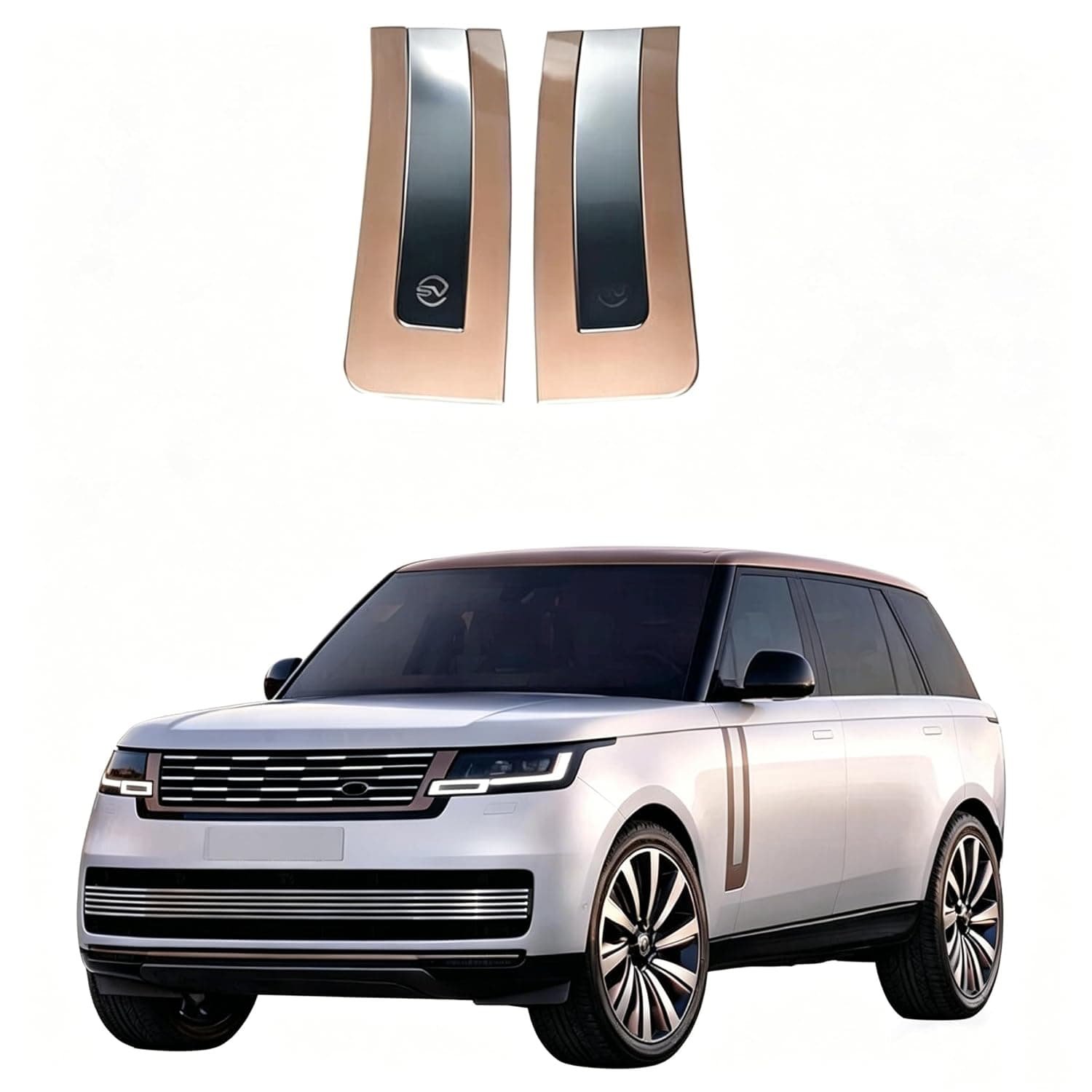 2Pcs SV Side Air Vent Trim Cover Fender fit for Land Rover Range Rover L460 2023-2026, Front Fender Grille Vent Trim, Exterior Decoration Accessories