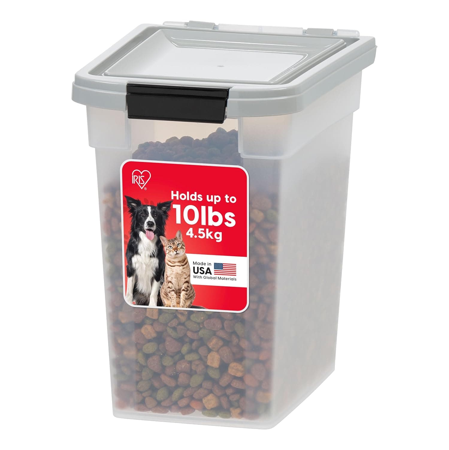 IRIS USA Airtight Pet Food Storage Container for Dog, Cat, Bird and Other Animals