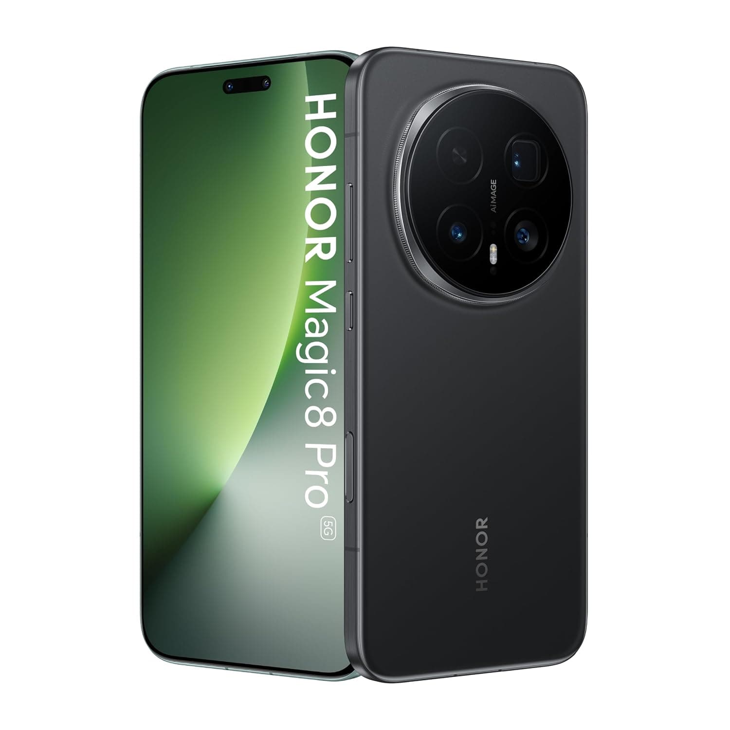 Honor Magic8 Pro Dual-SIM 512GB ROM + 12GB RAM (GSM Only | No CDMA) Factory Unlocked 5G Smartphone (Black) - International Version