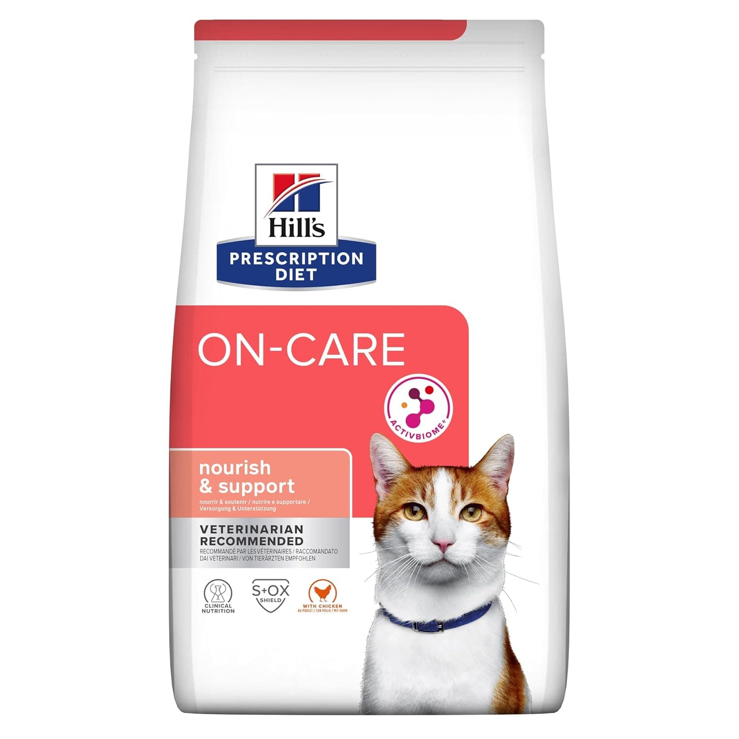 Hill's On-Care Nourish & Support Cat Dry Food with Chicken – 1.5 Kg
