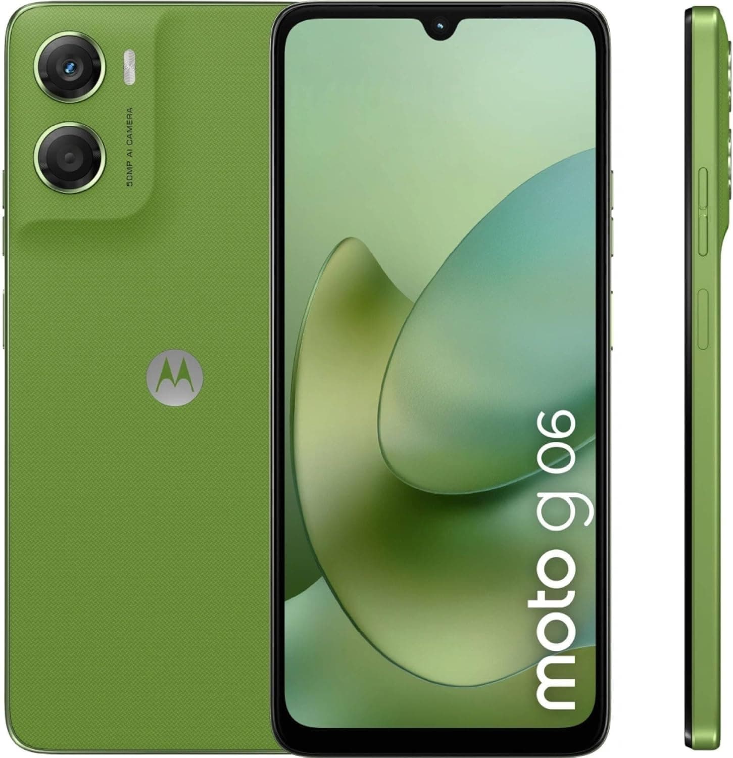 Motorola Moto G06 Dual-SIM 64GB ROM + 4GB RAM (GSM Only | No CDMA) Factory Unlocked 4G/LTE Smartphone (Pantone Tendril) - International Version