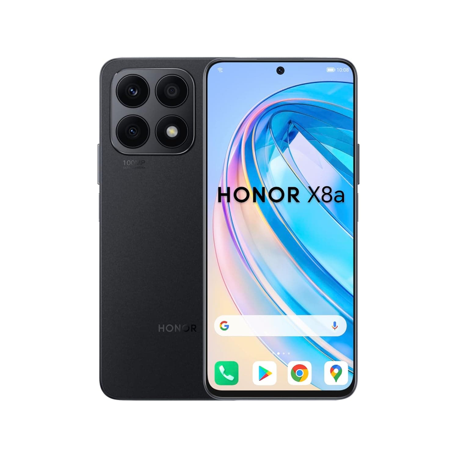 Honor X8a Dual SIM 128GB ROM + 6GB RAM Factory Unlocked 4G Smartphone (Midnight Black) - International Version