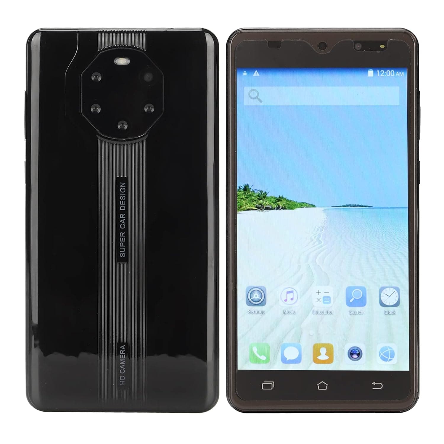 Mate40 Mini Smartphone 5.5inch, Unlocked Cellphone 2GB RAM 16GB ROM, MT6580 8 Core CPU, Face Unlocked Cell Phone with WIFI BT FM, Dual SIM Black