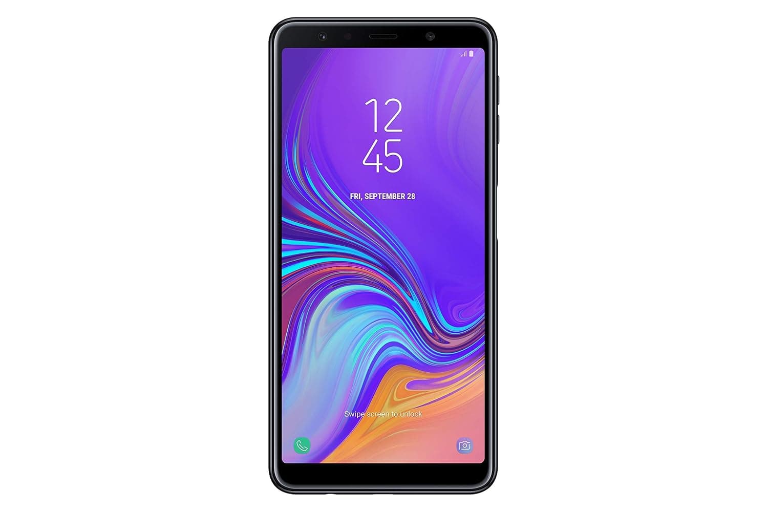 SAMSUNG Galaxy A7 A750G 64Gb Unlocked Gsm Dual Sim Phone Camera Triple 24Mp 8Mp 5Mp Smartphone (International Version, Black)
