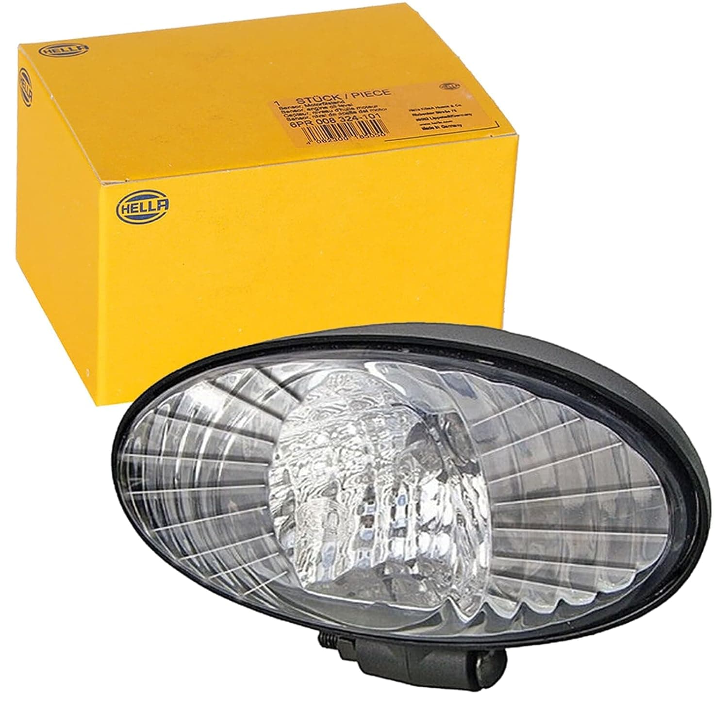 HELLA 1GB 996 186-051 Halogen-Worklight - Oval 90-12V - mounting/Bolted - Vertical/Swivelling Mounting Bracket - Short distance lighting - Plug: Protected contact plug