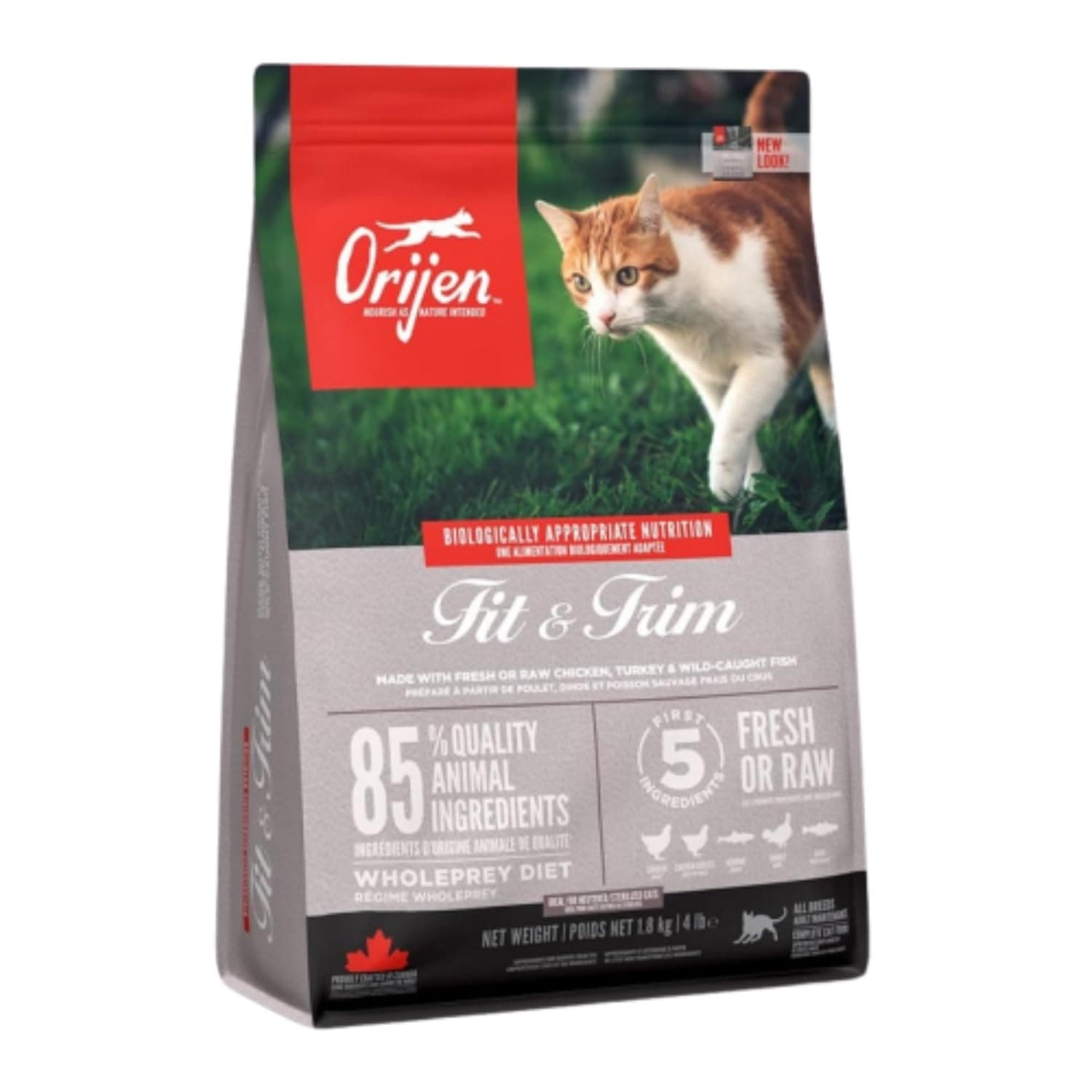 Orijen Cat Dry Food Fit & Trim Chicken Turkey & Fish 1.8kg