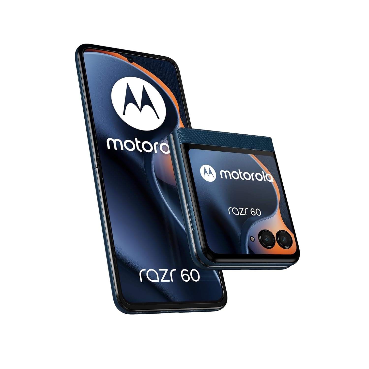 MOTOROLA Razr 60 5G, 8GB RAM Boost, 256GB ROM, MediaTek Dimensity 7400X, 2.7 + 3.6 inch pOLED Display, PANTONE Gibraltar Sea (blue) with Free Gifts