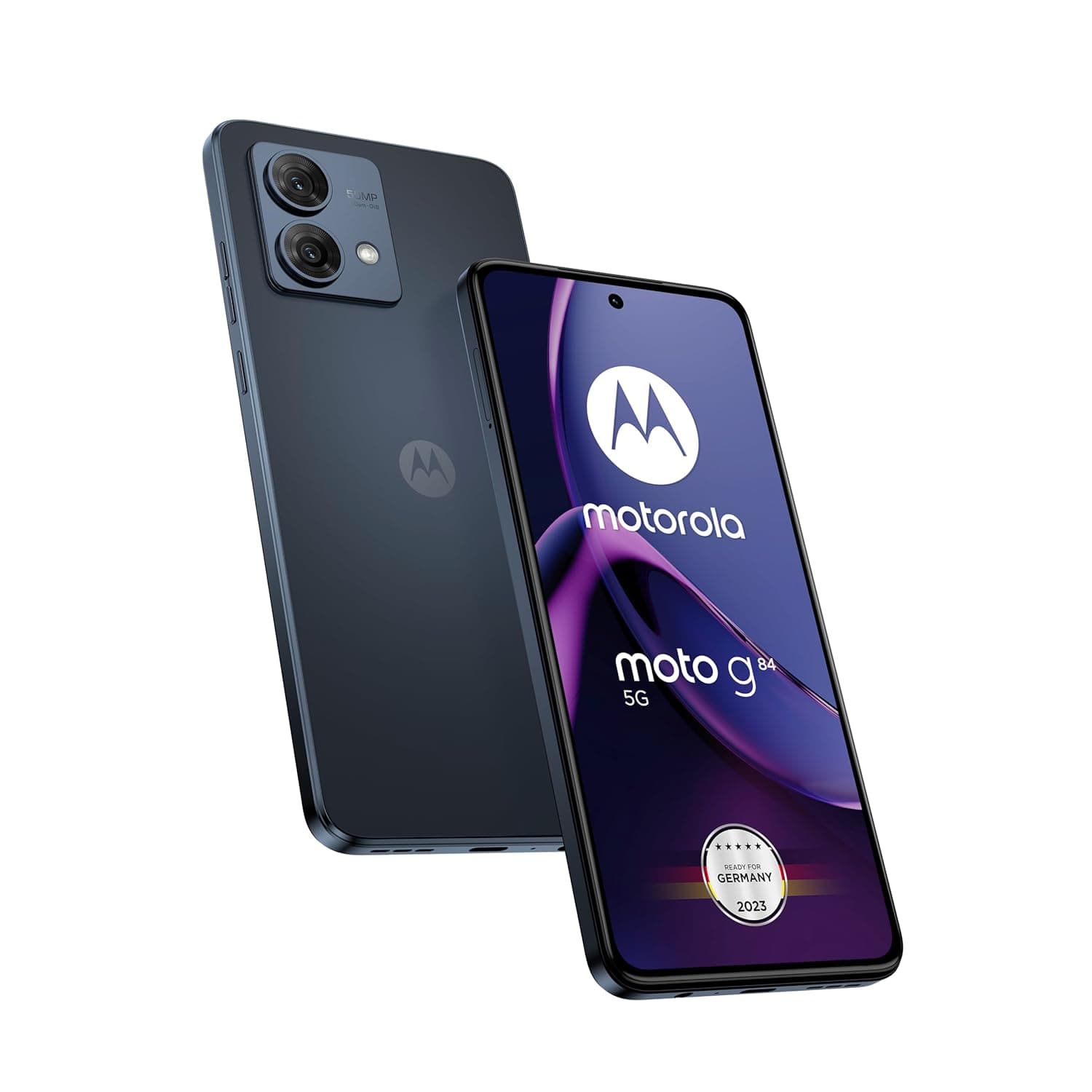 motorola Motorola Moto G84 Dual-SIM 256GB ROM + 12GB RAM (Only GSM | No CDMA) Factory Unlocked 5G Smartphone (Marshmallow Blue) - International Version