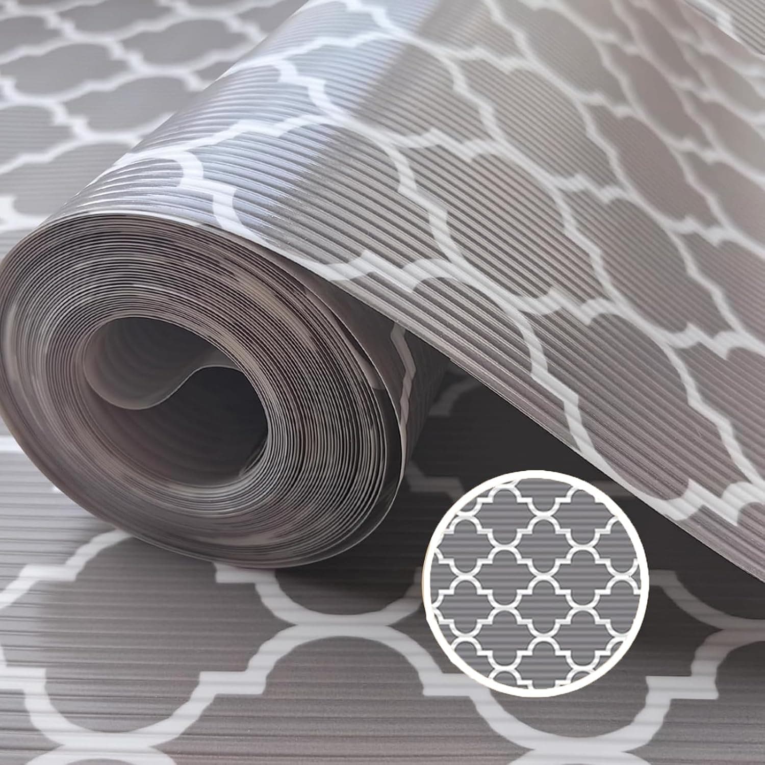 بطانة أرفف للمطبخ مقاس 45 سم × 5 م، بطانة خزانة من مادة إيفا الآمنة غذائيًا غير لاصقة مقاومة للماء والزيت مناسبة للأرفف وخزائن المطبخ والثلاجات والخزائن والمكاتب