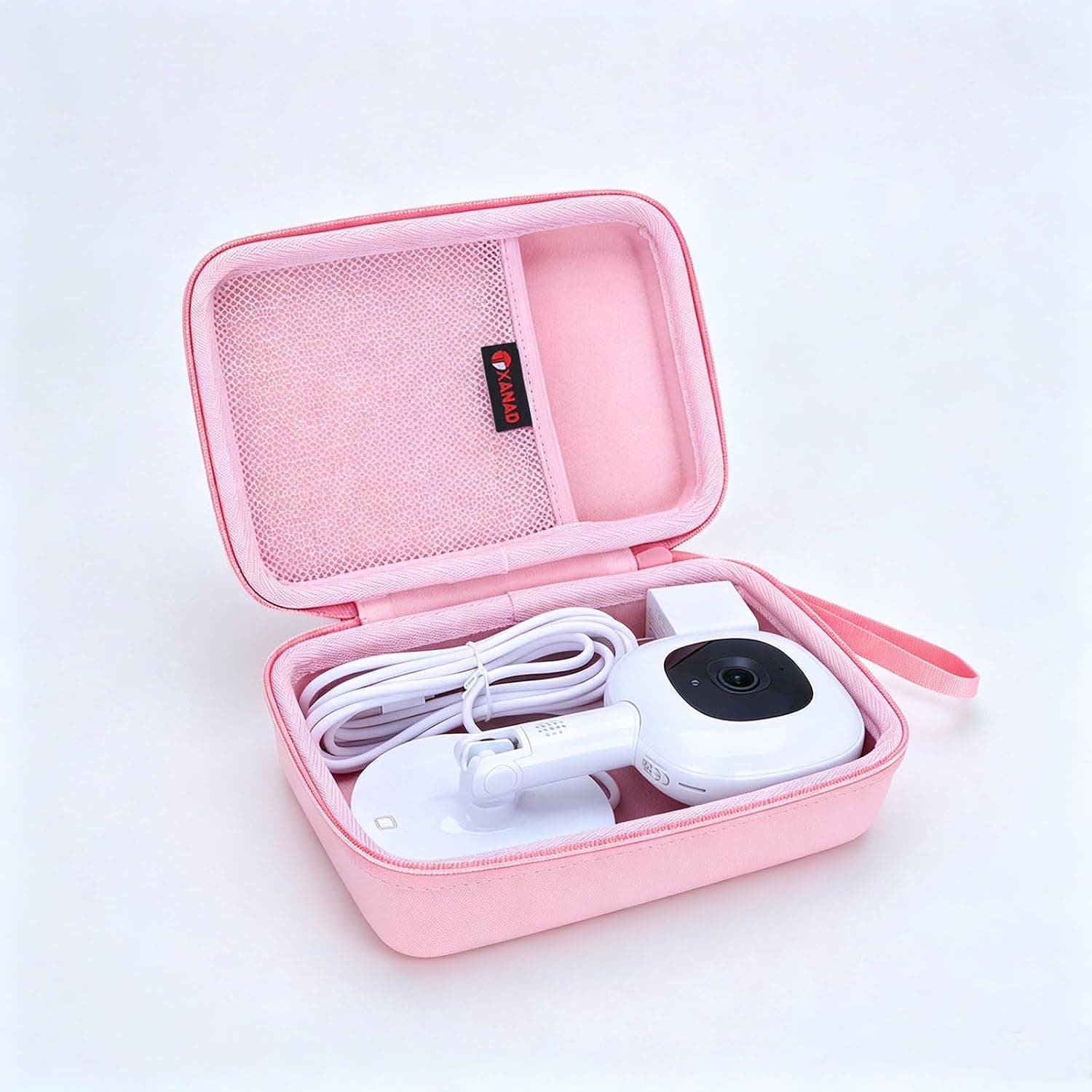 XANAD Travel Case Compatible with Nanit Pro Smart Baby Monitor & Flex Stand 1080p Wi-Fi Video Camera, Pink