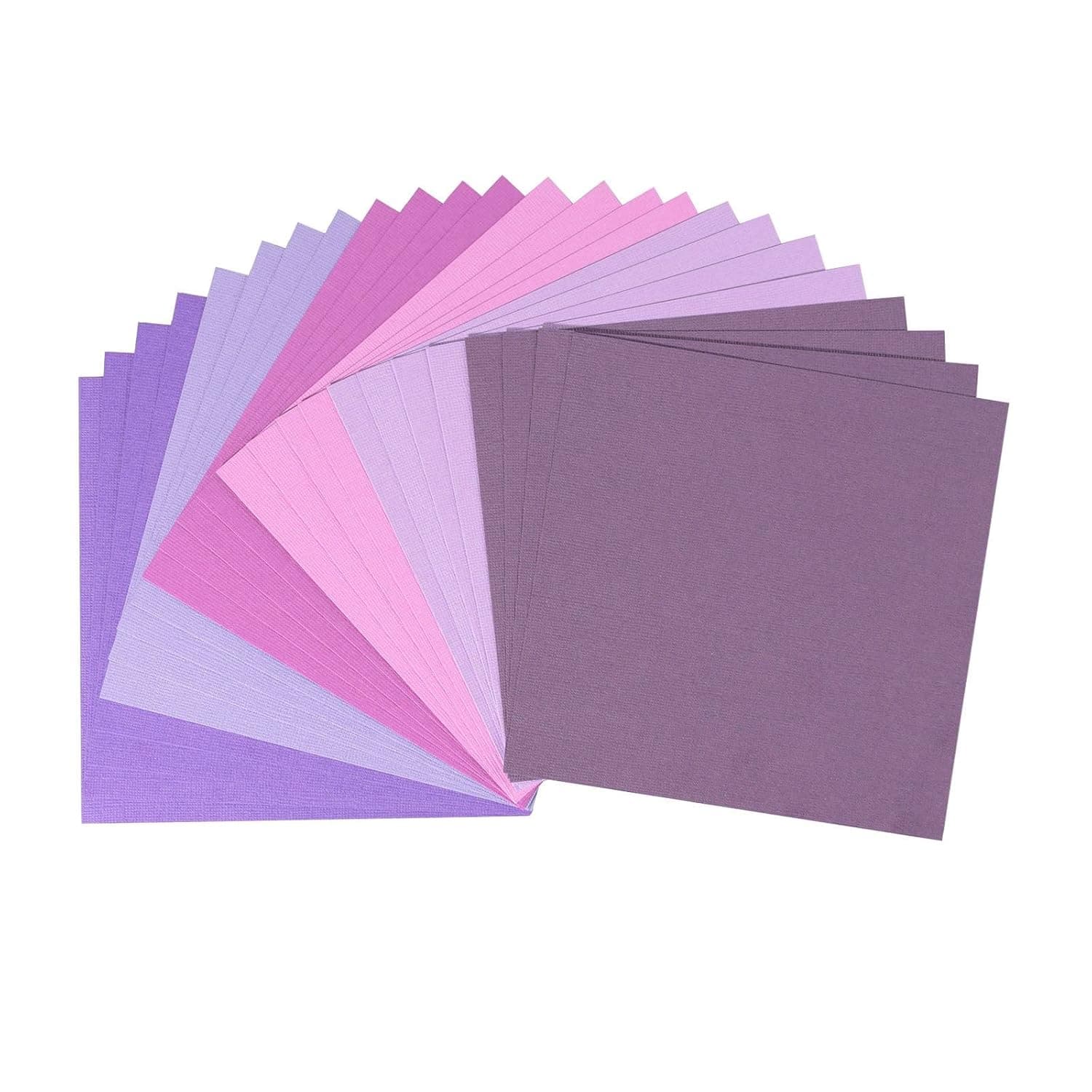 Vaessen Creative Florence Scrapbook Paper 216g 6x6-x24 Sheets Multipack Purple, 15x15x0.8 cm