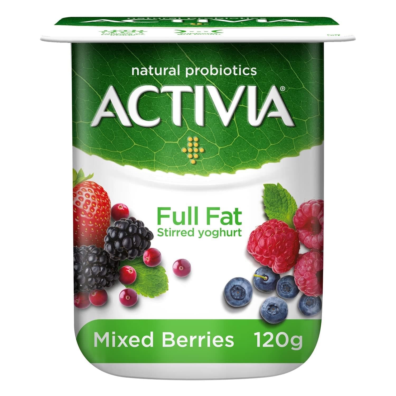 Safi Danone Activia Stirred Yoghurt Full Fat Mixed Berries 120g