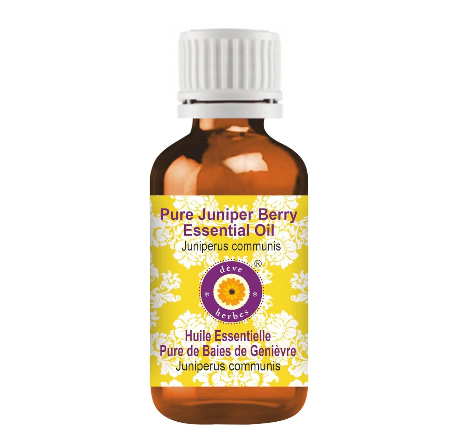 Deve Herbes Pure Juniper Berry Essential Oil (Juniperus communis) Steam Distilled 15ml (0.50 oz)
