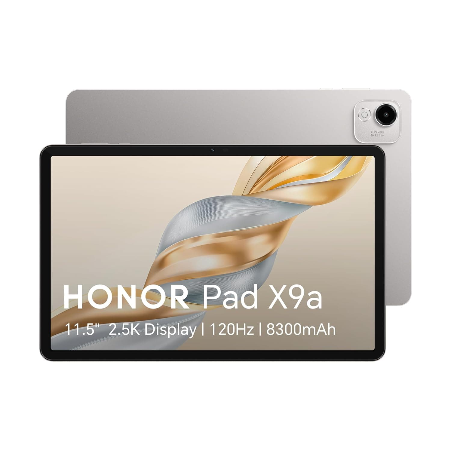 HONOR Pad X9a Wi-Fi Tablet 11.5" 120Hz Display, 8GB RAM + 128GB Storage, Android 15, Snapdragon 685, 8300mAh Battery, 35W Fast Charging, Stylus Support, Grey (2025 Model)