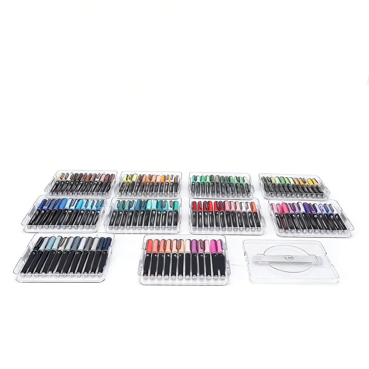 SIXRUN 120 Colors Acrylic Paint Markers Liquid Ink Acrylic Paint Pens No Shake Needed Smooth Drawing for Rock Ceramic Glass Wood Fabric Canvas Crafts Artists and Users