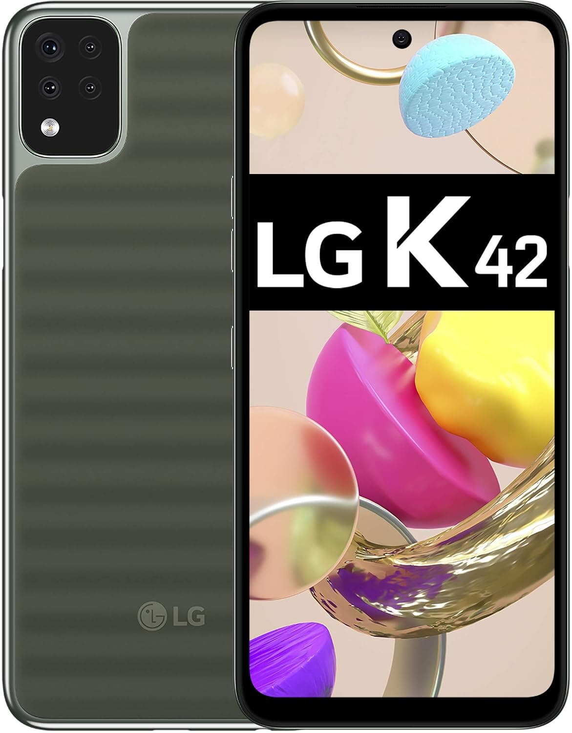 LG K42 Dual-SIM 64GB ROM + 3GB RAM (GSM Only | No CDMA) Factory Unlocked 4G/LTE Smart Phone (Green) - International Version