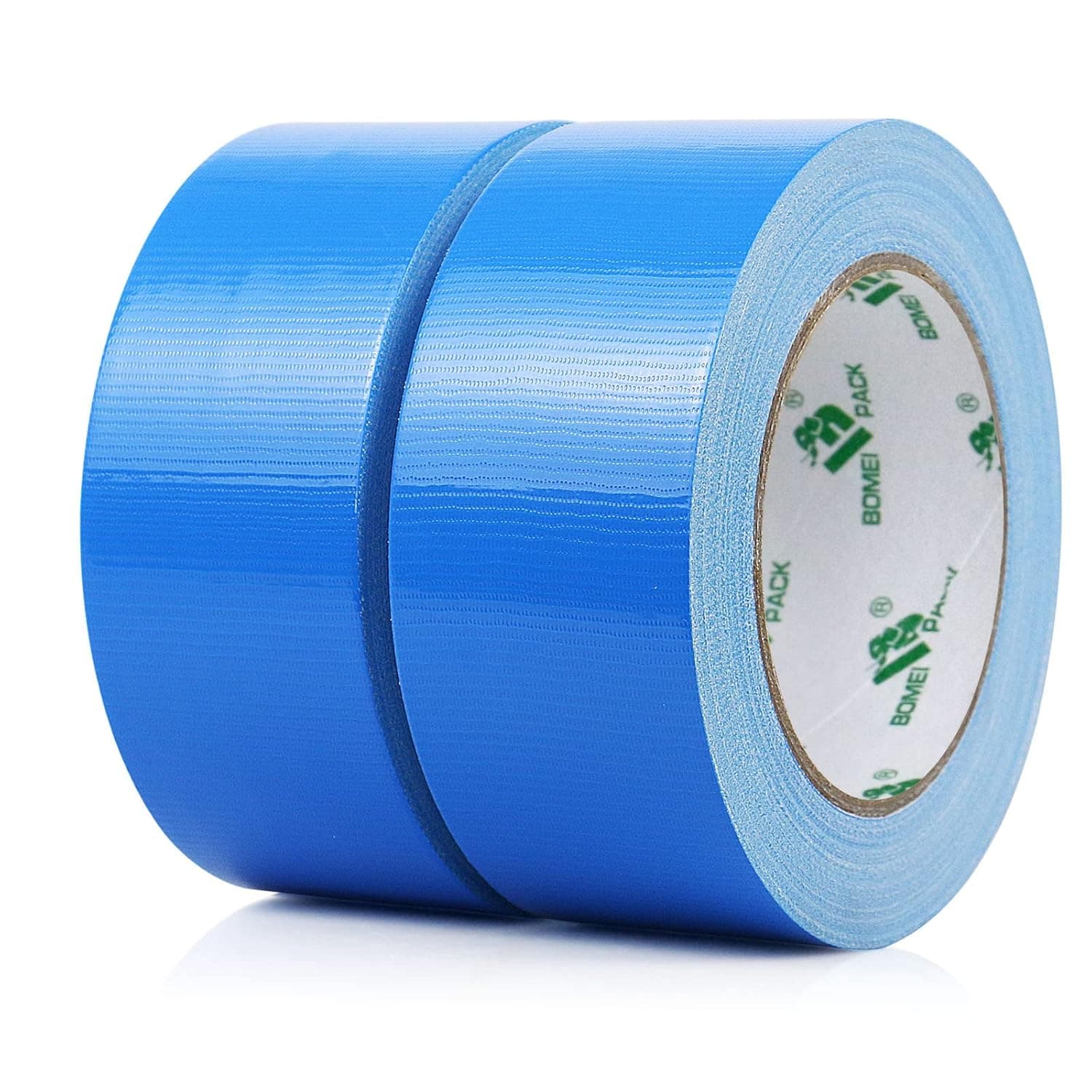 BOMEI PACK 2 Rolls Blue Duct Fixing Tape Reinforced Gaffer Tape 48mm x 30Y Pipelines Repairing 230mic Thick Strong sticky for Heavy Duty Sealing Bundling,DIY Labeling
