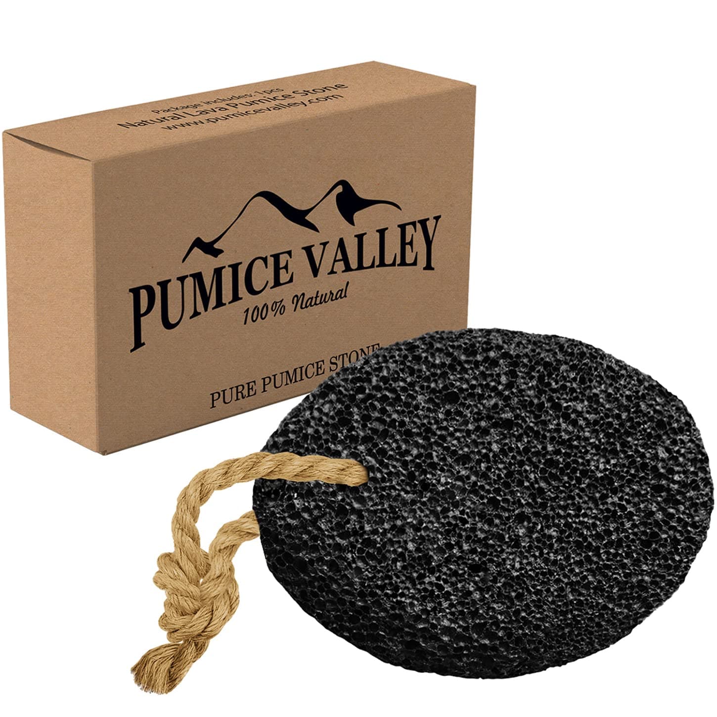 Pumice Stone - Natural Earth Lava Pumice Stone Black - Callus Remover for Feet Heels and Palm - Pedicure Exfoliation Tool - Corn Remover - Dry Dead Skin Scrubber - Health Foot Care