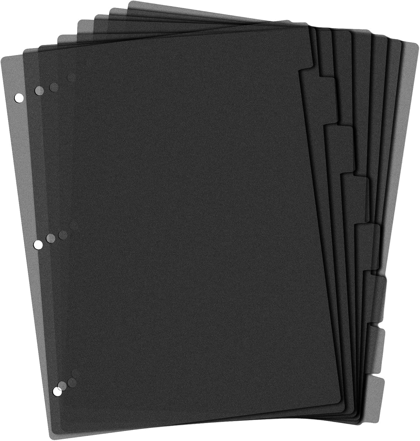 YelaJoy 8-Tab Binder Dividers, 3-Ring A4 Punch Divider Set with Tabs, File Dividers Organizer, for Notebooks, Binders & Office School Supplies
