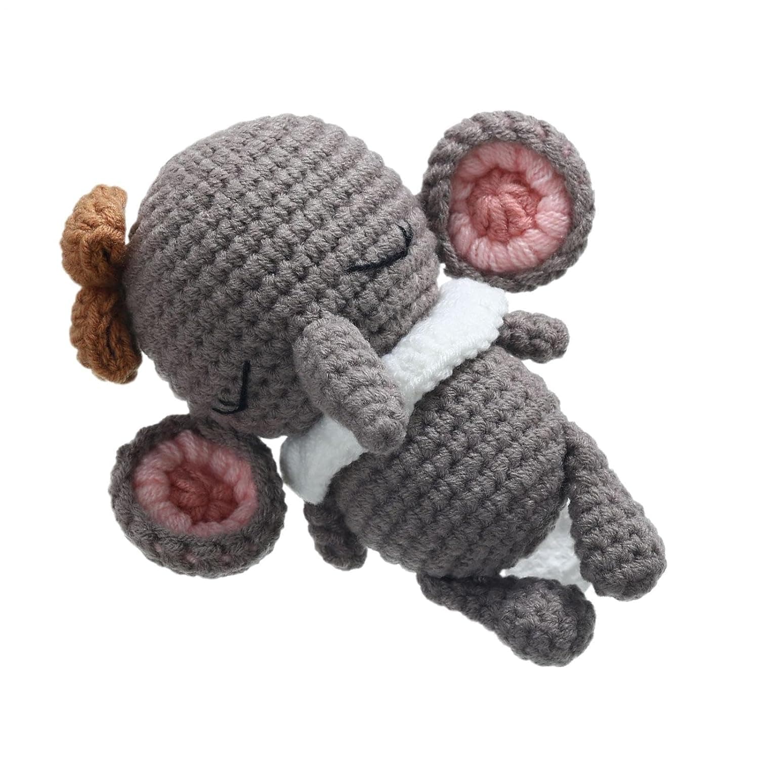 Rattle Teether Toy Handmade Crochet Grab Rattle | Educational Soothing Teether Toy, Shower Decor Stuffed Animals For Boys Girls Kids