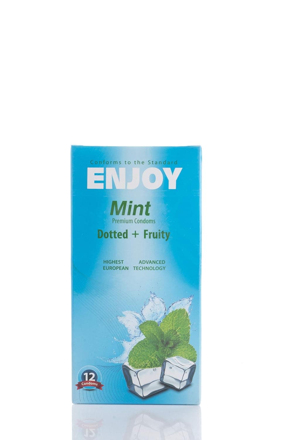 Enjoy mint premium condom - dotted and fruity, 12 Pieces