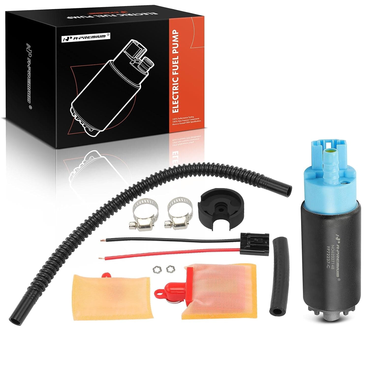 A-Premium Electric Fuel Pump Compatible with Toyota, Honda, Hyundai, Nissan | and Mazda, Subaru, Suzuki, Infiniti Vehicles - Metro, Dakota, Accord, Civic, CR-V, Accent, Tucson, Impreza, Camry