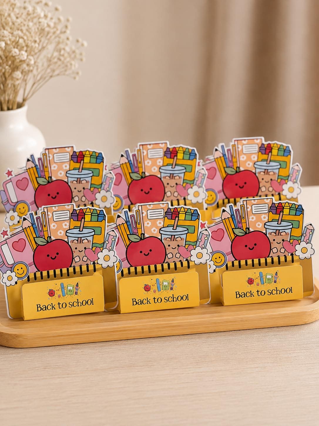 Back to School Distribution Cards, 20 Colorful
