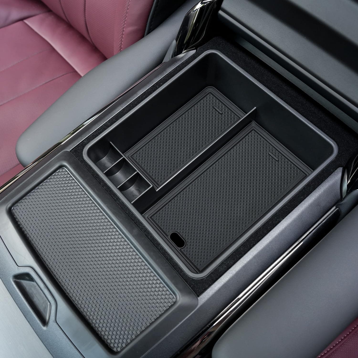 Center Console Organizer Compatible with Range Rover & Range Rover Sport 2025 2024 2023 (without Refrigerator), Armrest Insert Tray Storage Box Interior Accessories
